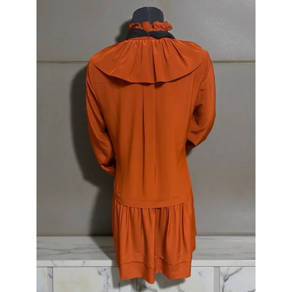 Coach 1941 Tie Neck Ruffle Dress Style #88986 Size 6